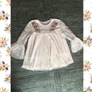 Light pink flowy top